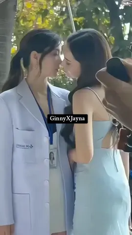 Behind the scenes kilig moment ☺️😩 #thaigl #ginnynatnicha #jaynaangelina #poisonouslovetheseries #GinJ 
