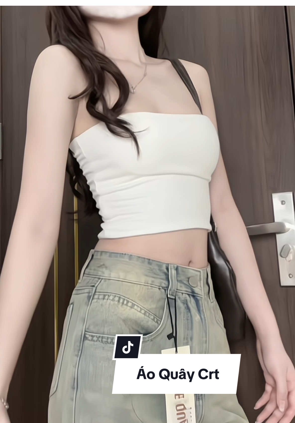 Áo quây croptop 2 lớp có mút đệm nha 🌹 #xuhuong #nganthanthien #vairal #aoquay #myoutfit 