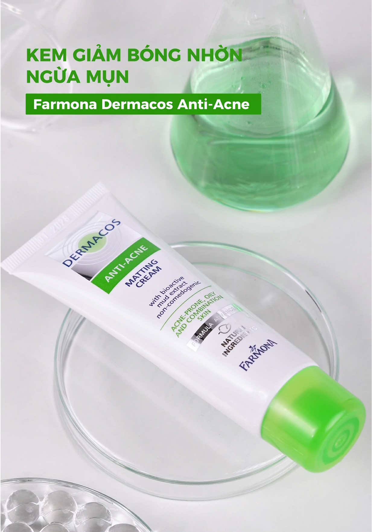 Kem giảm bóng nhờn ngừa mụn  #eupc #ziaja #kemgiambongnhon #dermacos 