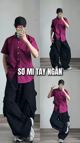 Áo sơ mi nam tay ngắn brand capman #review #outfit #fyp #xuhuong 