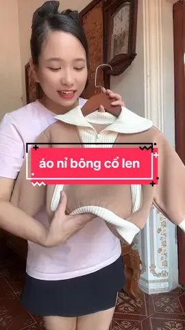 áo nỉ bông phối cổ len shop vừa thêm sz rồi các mẹ ơi #trieuview #xh #viral #trending 