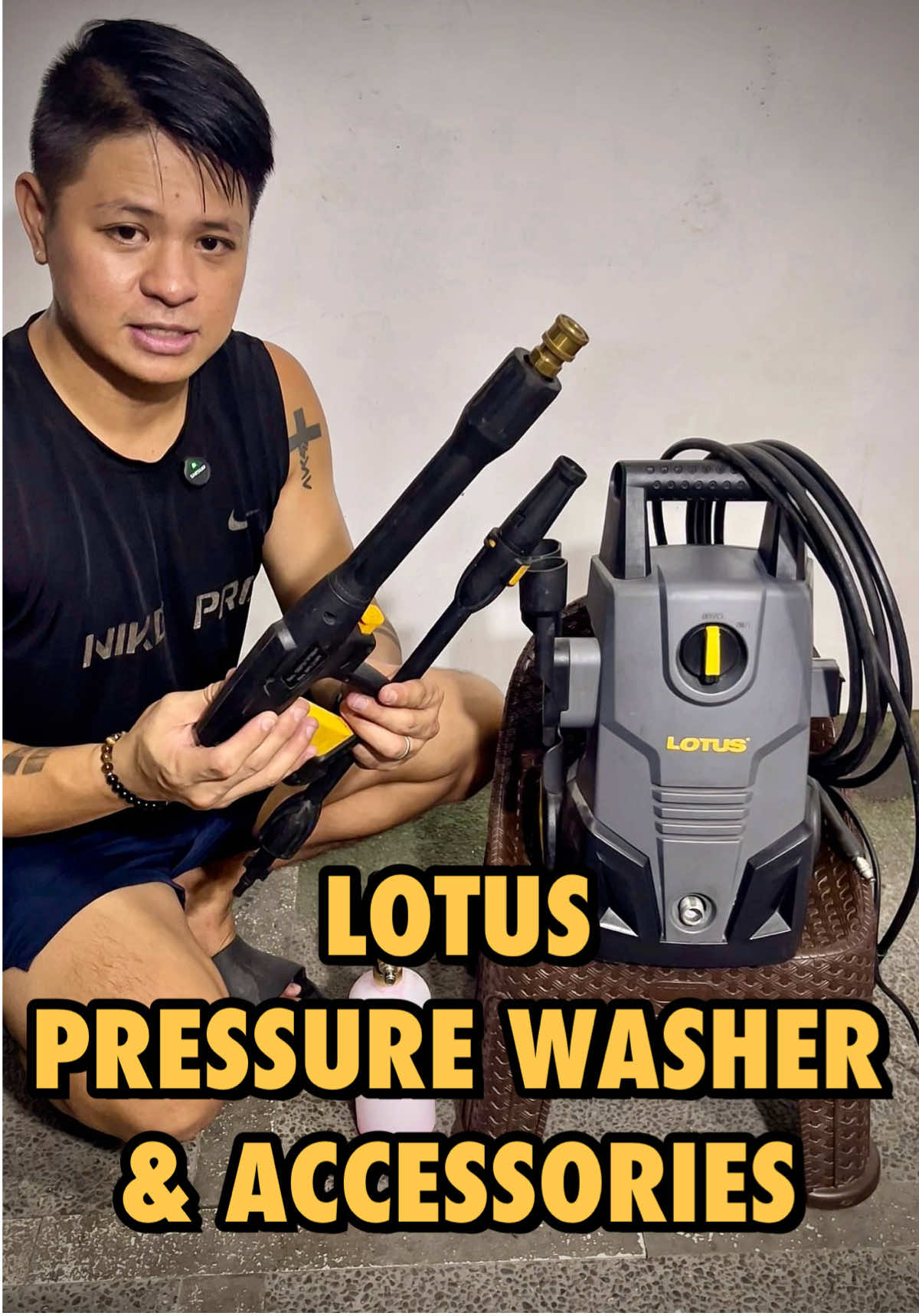 Kaya masarao gamitin ang lotus pressure washer kasi madaming accessories at aftermarket parts #lotus #pressurewasher #foamcannon #caressentials #carwashing 