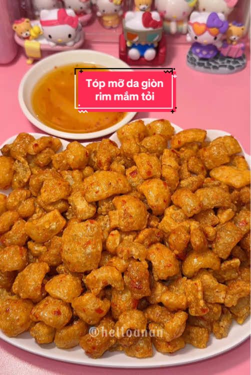 Mukbang tóp mỡ da giòn rim mắm tỏi  #topmo #topmorimmamtoi #viral #ancungtiktok #ananthichonha 