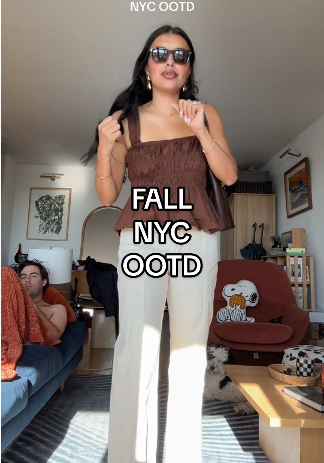 It’s the way it’s October and 80 degrees 😅 bringing in the fall vibes with the color scheme not the styling for now :/