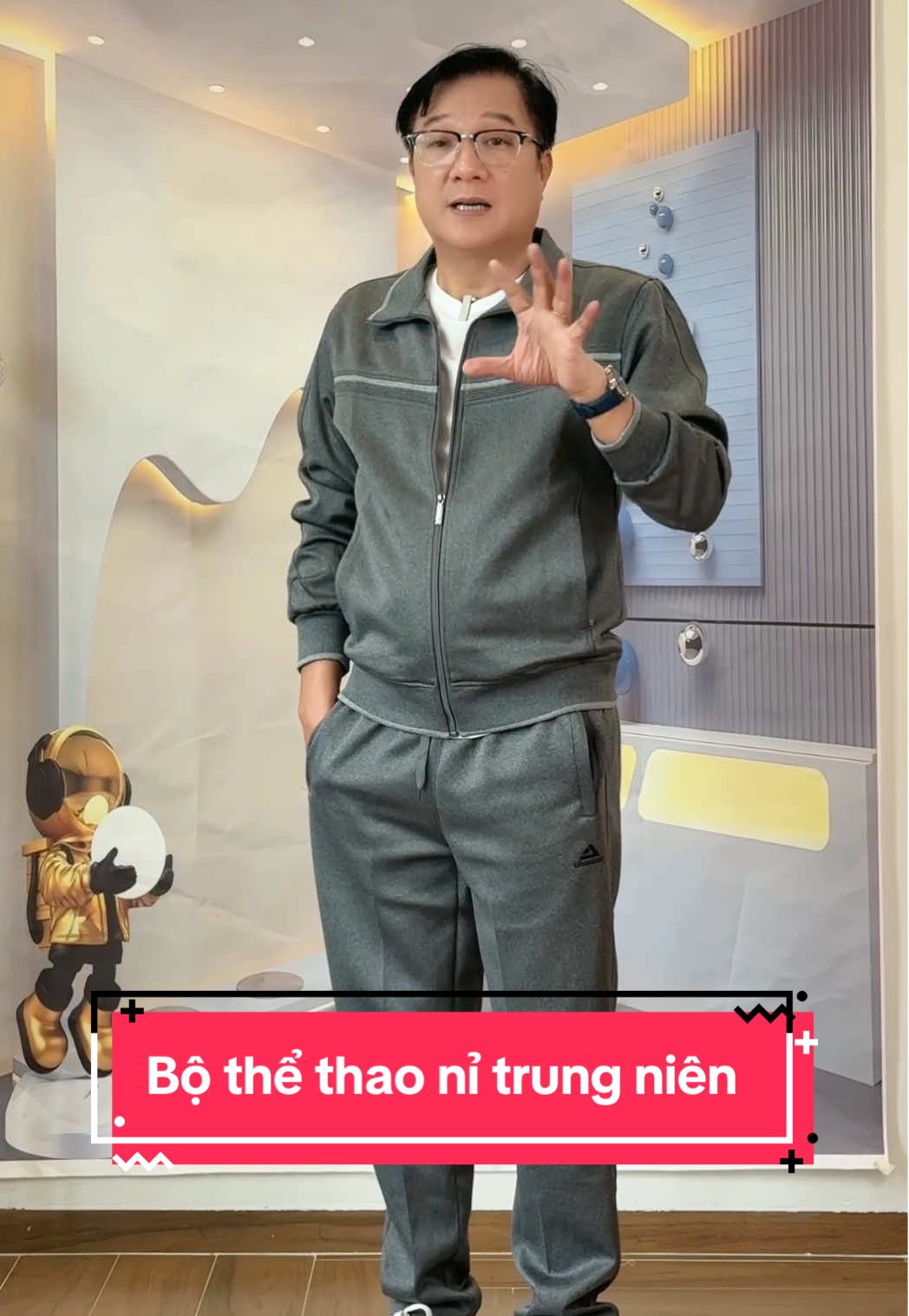 Bộ thể thao nỉ trung niên, phong độ U70 🥰🥰 #bothethaonam #bothethao #thoitrangtrungnien #tikhub #xuhuong 