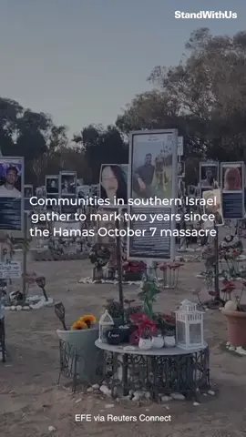 Two years on, the pain still echoes. In southern Israel, communities once torn apart by the Hamas October 7 massacre gather to remember, to mourn and to stand together once more. Remember October 7 🎗️