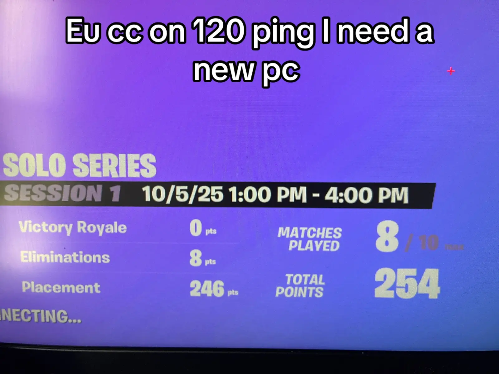 Eu cc on 120 ping #fortnite #fyp #gaming #gg