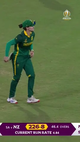 Possible catch of the tournament contender from Laura Wolvaardt 👌 Watch LIVE action from the chase in #NZvSA, broadcast details in the link in our bio 📺 #CWC25