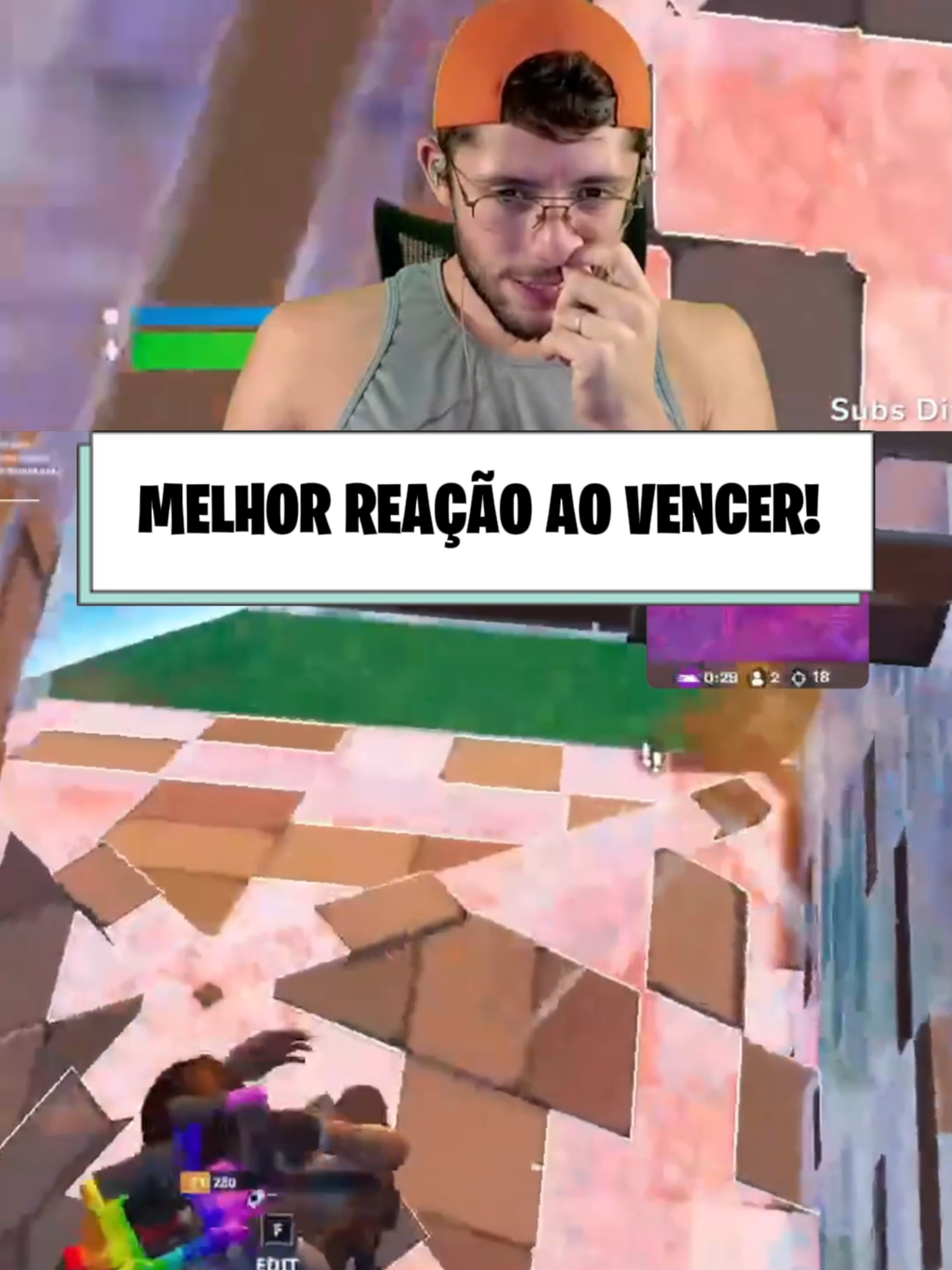 EU NUNCA TINHA VISTO ALGUÉM FICAR COM RAIVA GANHANDO KKKKKKK #vascurado #vascuradocortes #fortnitebr #endgame #solo #pingu