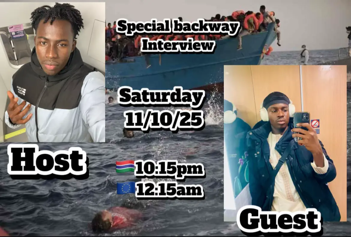 Hello friends and families let’s come together this Saturday to listen to kunta’s own story about the backway we all know it’s a hard and difficult journey moments of emotions🥹🥹@Kunta67_T.B💜🇬🇲/🇩🇪♡𓃵 @Kunta67_T.B💜😈_backup 
