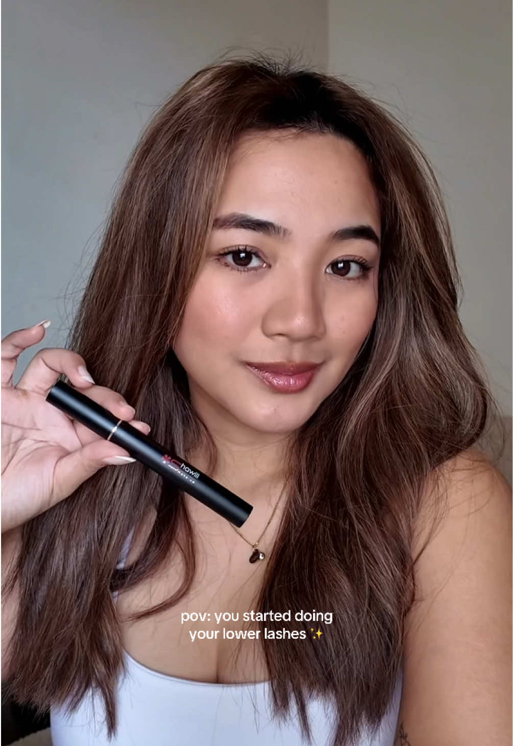 aaahk been obsessed with putting mascara on my lower lashes! ps use waterproof mascara for it to look perfff! @shawillcosmeticsph 