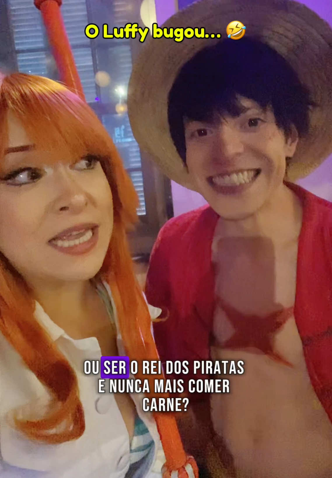 Tutorial de como Bugar o Luffy! @Thiago Franco  #luffy #nami #onepiececosplay #onepiece #cosplay 