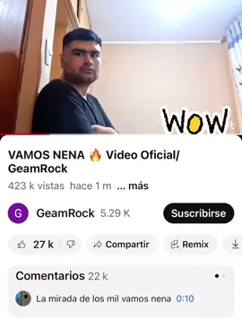 Vamos Nena está súper pegada y es solo una canción. 🎵🔥 estoy escribiendo ✍️ otra a ver si le dan apoyo como mismo le dieron apoyo a Vamod Nena Gracias 🙏🏻 