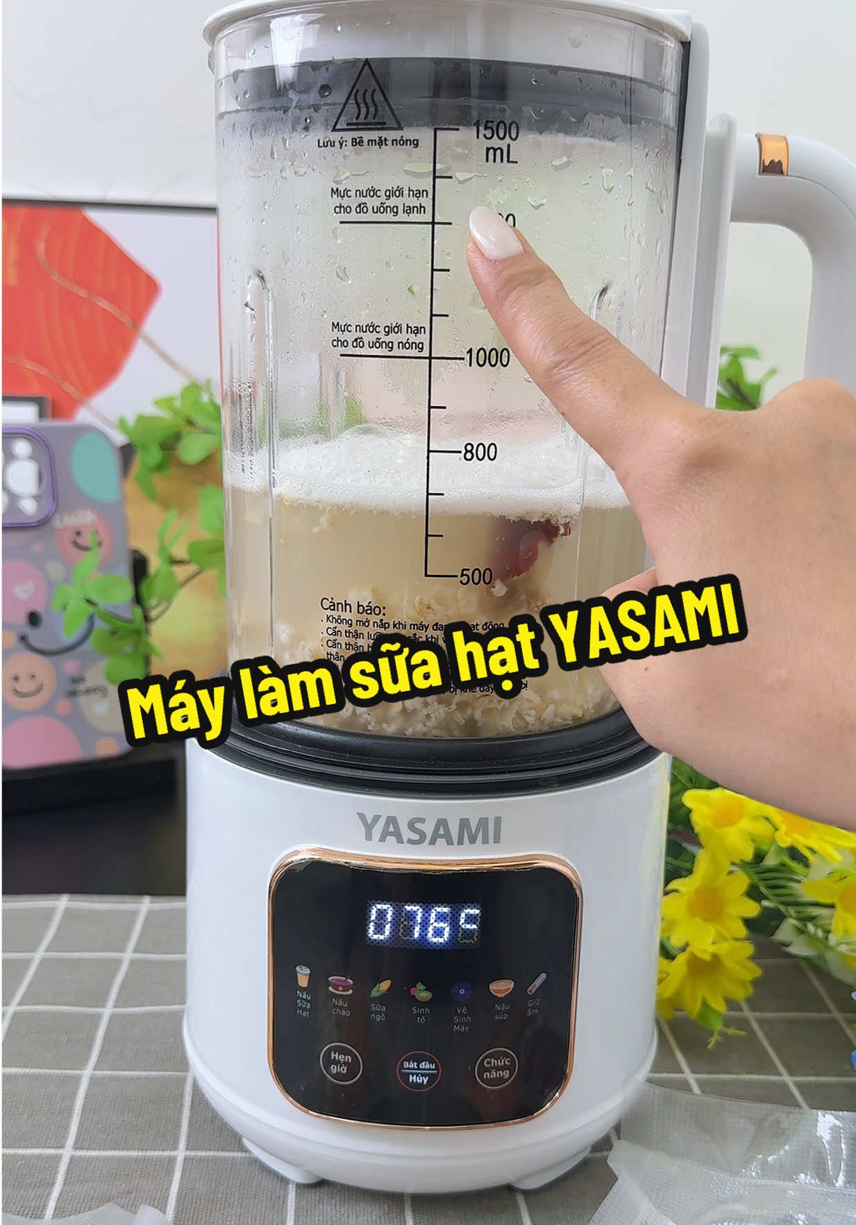 Máy làm sữa hạt YASAMI  @Thư Thư Nè ✌️  @Thư Thư Nè ✌️ 