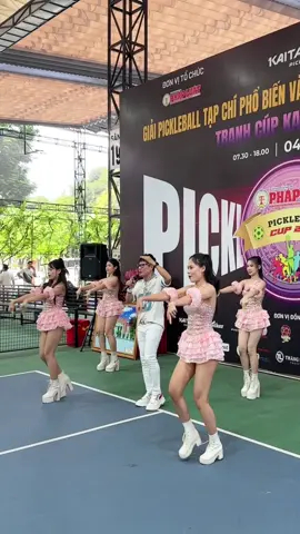 Không khí sôi động khai mạc giải Pickleball cùng vũ đoàn JT và ca sĩ Lương Gia Huy #xuhuongtiktok #trend #pickleball #vudoanjt #fyp 
