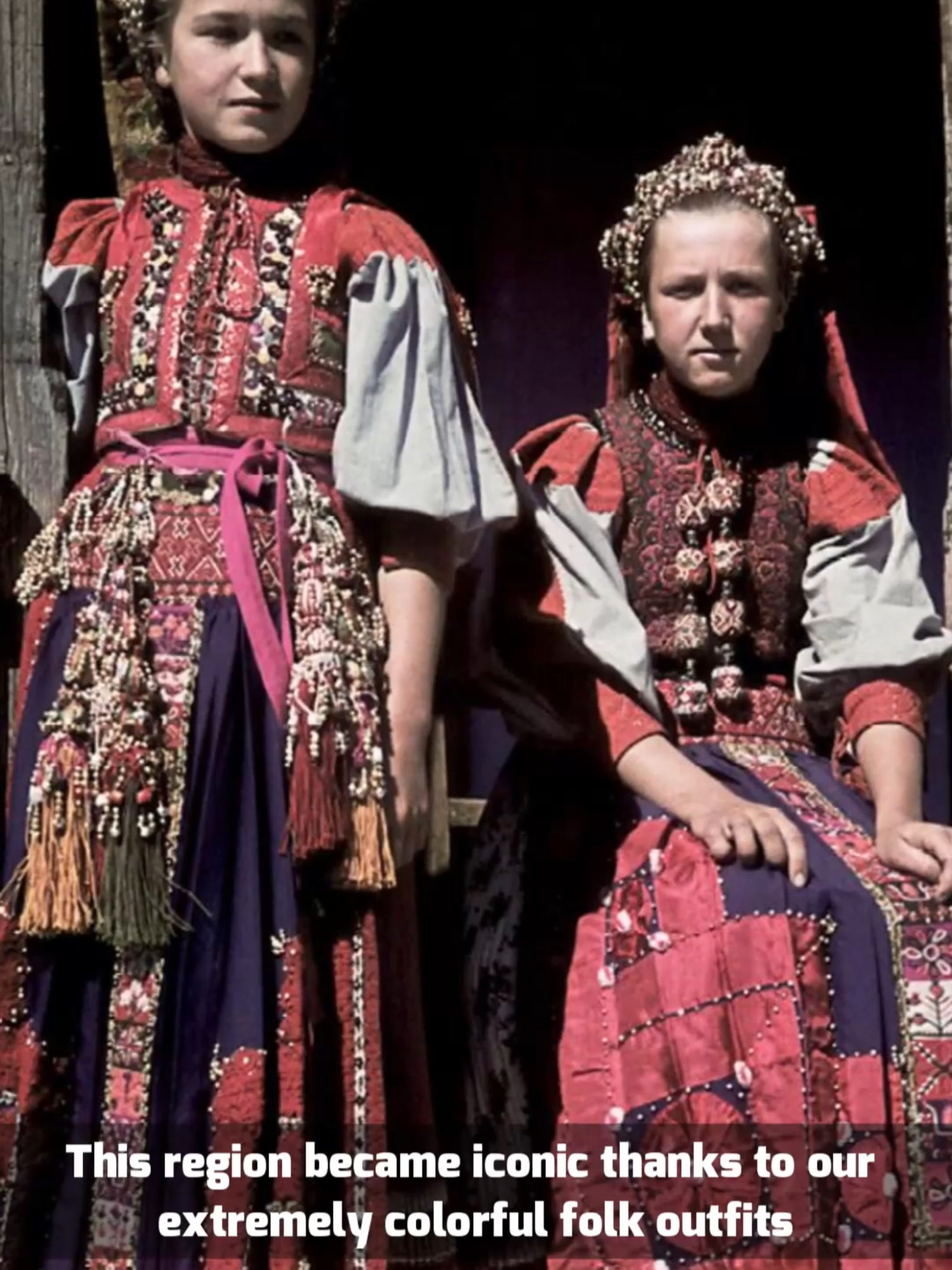 Growing up in a Transylvanian village meant colorful outfits, wild dances, and a culture like no other! This traditional outfit can weigh up to 25kg and cost over €2,000 😲✨ Would you dare to try one? #Transylvanian #FolkCostumes #TraditionalOutfits #EthnicFashion #CulturalHeritage #ColorfulTraditions #Romania #HungarianCulture #FolkDance #HistoryInStyle #CulturalVibes #VillageLife