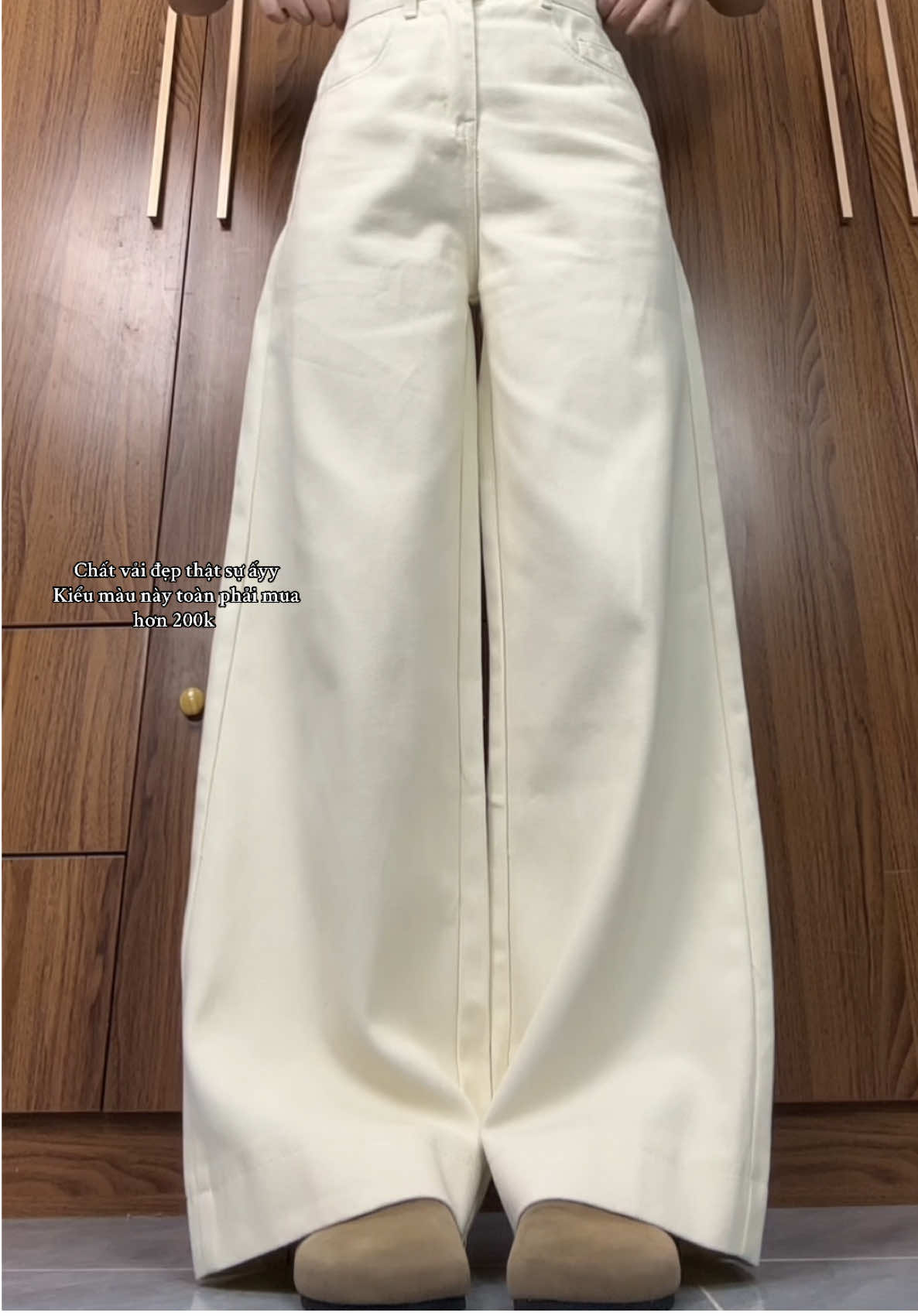 Chất vải đẹp thật sự ấyyy #quanongrong #quanjeannu #phoidoxinh #outfitideas #xuhuong 