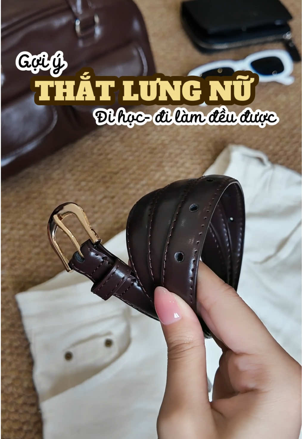 Em thắt lưng cứu được biết bao nhiêu bộ đồ m✨🎀🛵QN25 #hazo24h #thatlungda #phukienphoido #thatlungnuxinh 