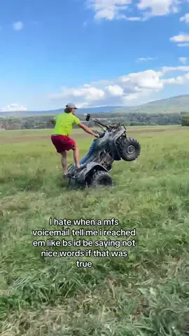 I absolutely hate voice mails #wheelie #fourwheeler #honda #phone #fy 