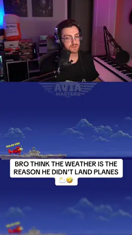 BRO THINK THE WEATHER IS THE REASON HE DIDN'T LAND PLANES ⛅️🤣 #weather #planes #streamer #kick 