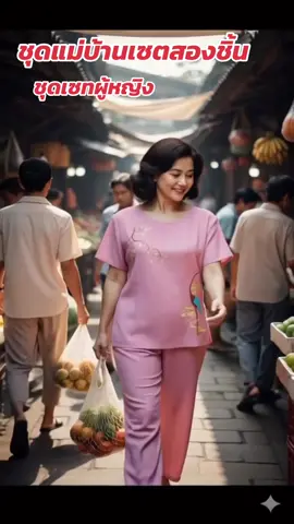 #เทรนมาแรงวันนี้ #ชุดแม่บ้านชุดผู้หญิงเซตสองชิ้น