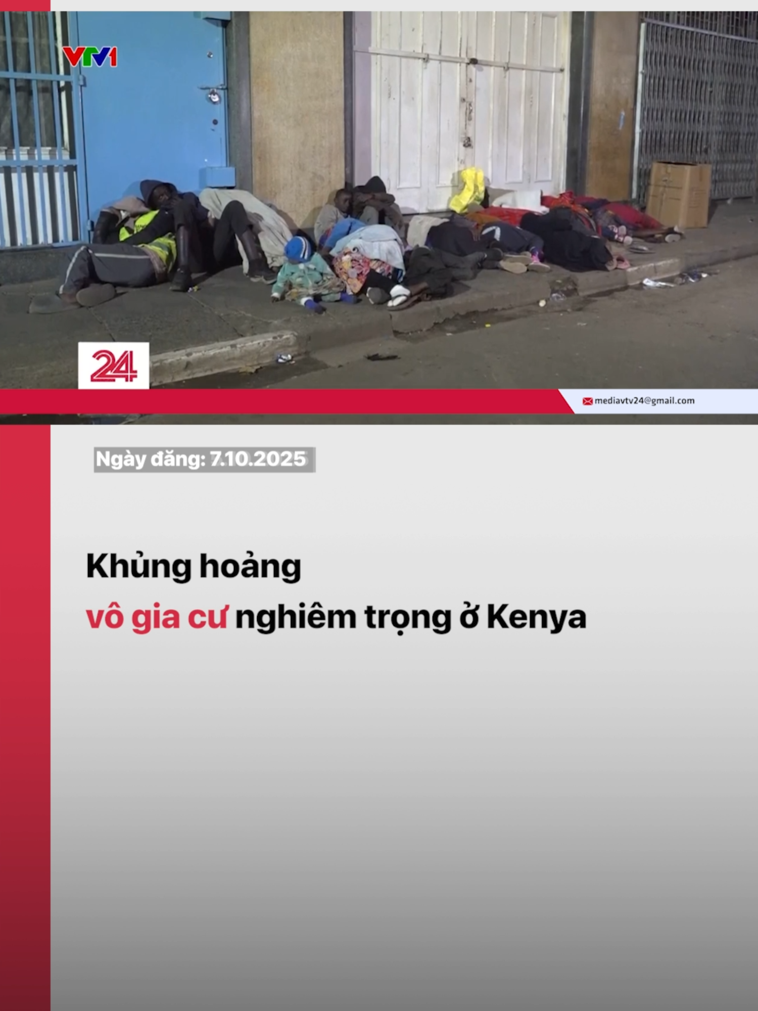 Kenya đang phải đối mặt với cuộc khủng hoảng vô gia cư nghiêm trọng. Hiện hàng chục ngàn người đang buộc phải sống trong cảnh màn trời chiếu đất mà không có hy vọng tìm được nơi nào đó có giá phải chăng để ở.#vtvdigitlal #tiktoknews #vtv24