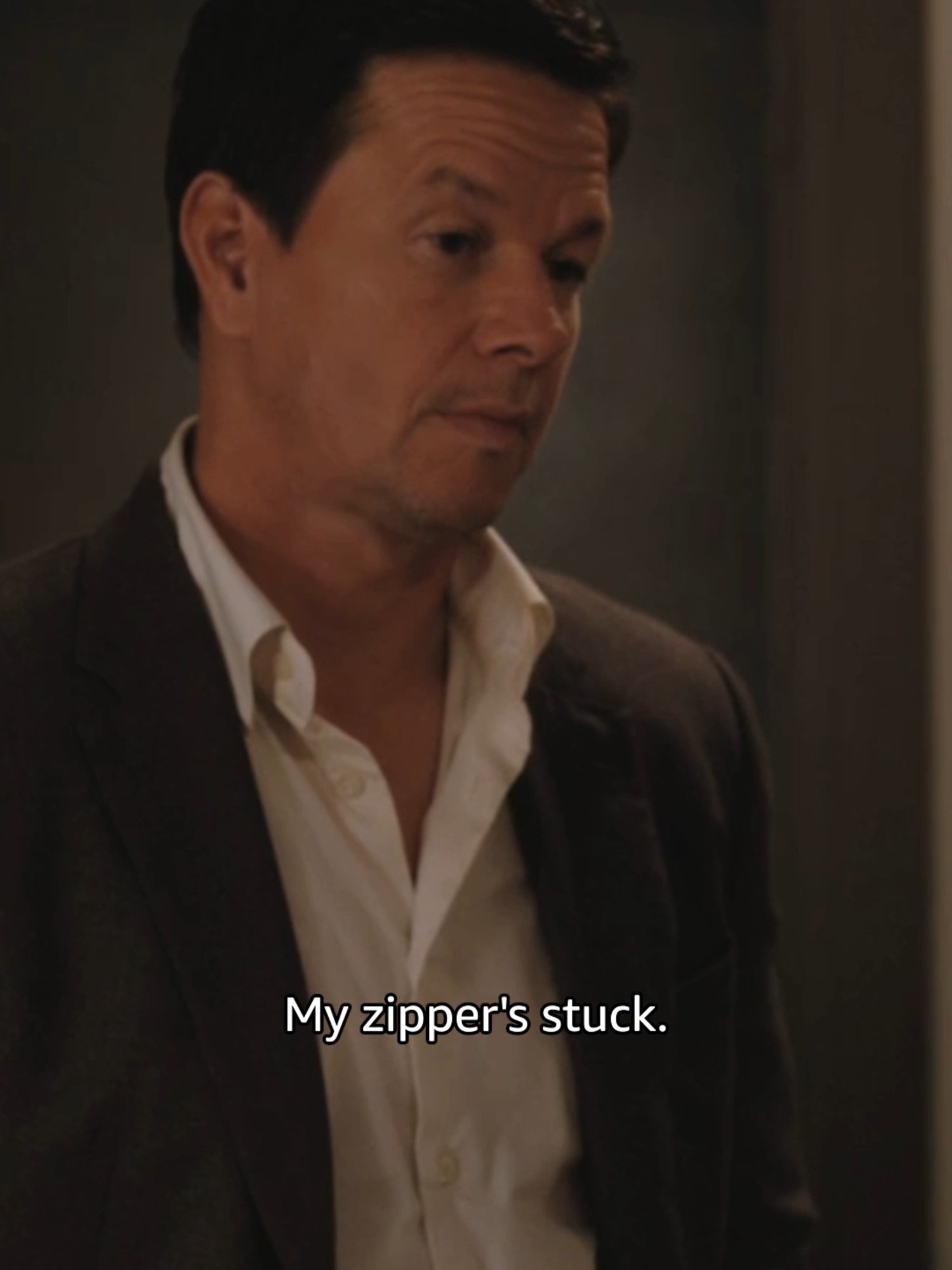 not the 'ol zipper trick 😏 #playdirty is out NOW on #primevideo 💰 #playdirtymovie #markwahlberg #rosasalazar