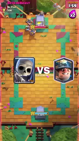 4 Miners VS Skeletons ✌️ #clashroyale #viral 