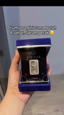 4 sehat, 5 gram perak 😌📈 #LogamMulia #PerakMurni #InvestasiCerdas #SEBINAR #MasaDepanFinansial #InvestasiAnakMuda #buyback #EdukasiKeuangan 