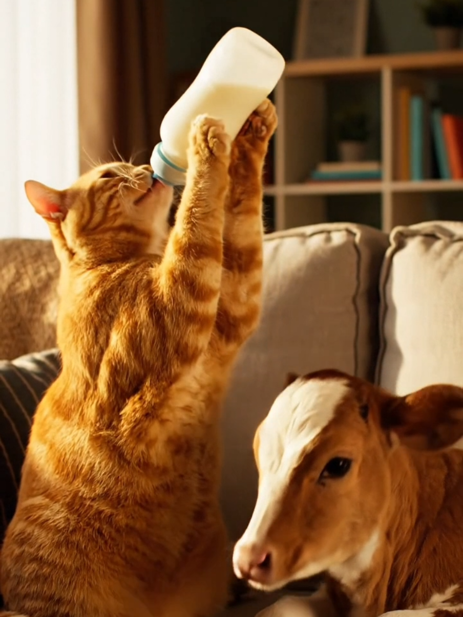 🐈🐄 #cat #ai 