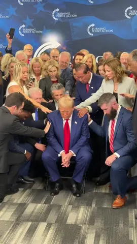 Almost a year ago 🇺🇸 Charlie Kirk organized 50+ pastors to pray over President Trump - just two weeks before the election. That prayer took place right before Trump had back-to-back rallies hosted by Charlie and Turning Point Action. Charlie and Turning Point worked tirelessly to get President Trump elected.