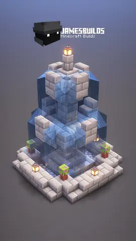 Minecraft Fountain ⛲️ Download schematic on my Patreon; link in bio #Minecraft #minecrafttutorial #minecraftbuilding #minecraftideas #fyp 