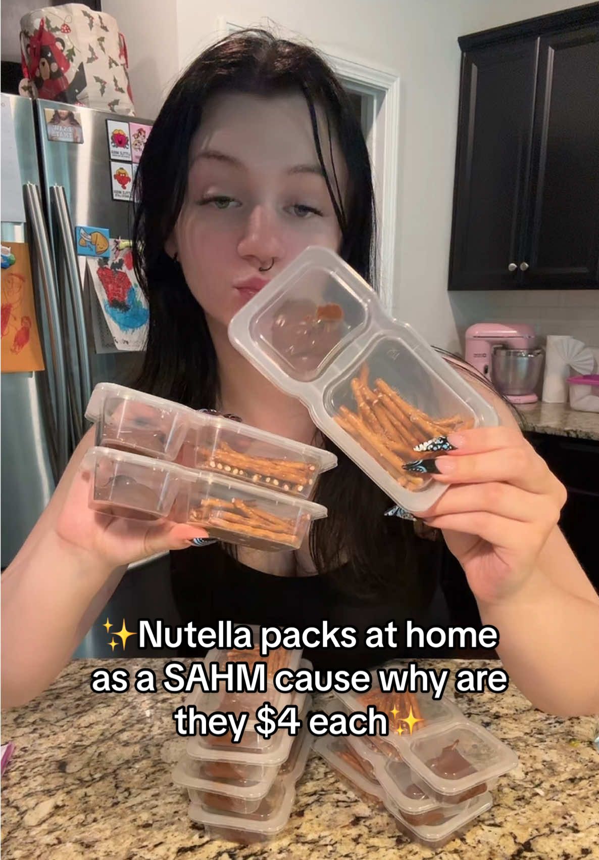 $4 for @Nutella UK packs? Couldn’t be me. SAHM budget hacks unlocked. #SAHMlife #BudgetHacks #SnackPrep #MomTok #TeenMomLife