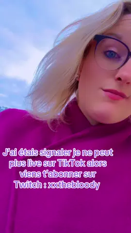 Allez il est temps de venir me rejoindre sur Twitch : xxthebloody ✨  Ralala les signalement et blocage pour rien  #gameuse #twitch #live #livetwitch #fypgaming 