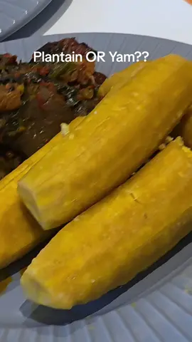 Which is your Favourite??? Yam or Plantain?? #homemadegoodness  #FoodTok #naijaflavour  #vegetablesauce #fypageシ 