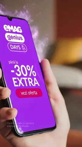 3 zile de reduceri exclusive. Începem mâine dimineață ! #GeniusDays!