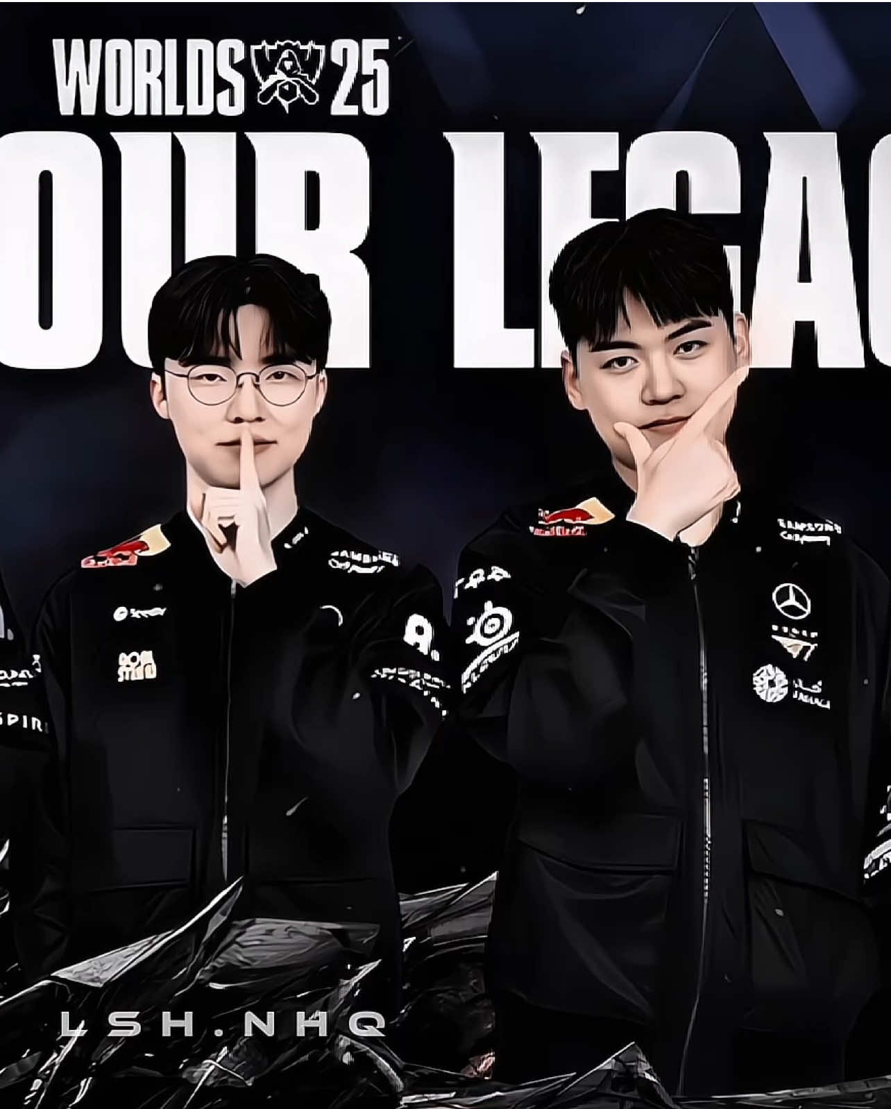 “Earn your legacy” . Vinh quang bất tử đang chờ đợi, Chỉ những kẻ đủ bản lĩnh mới có thể khắc tên mình vào lịch sử. . Vậy hãy để lịch sử ghi lại di sản của chúng ta. #t1 #t1win #doran #oner #faker #gumayusi #keria #xuhuong #fyp #viral 