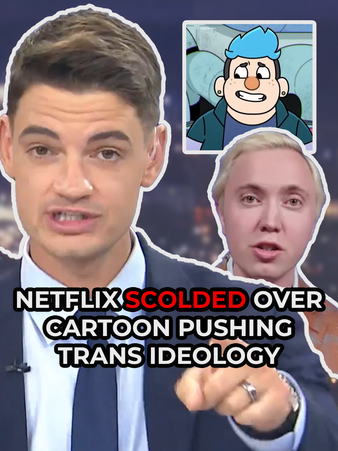 Netflix has been scolded by Elon Musk after a kids cartoon show pushed trans ideology onto children. Dead End: Paranormal Park - which has already been cancelled - featured a character who identified as transgender, leading to Musk calling for users to scrap their subscription to the streaming platform. Speaking on The Late Show Live on GB News, the host of Spot On with Link Lauren said he was pleased to see the backlash, calling the inclusion of a trans character a 'demonic choice to push this gender and trans ideology time and time again onto these young kids.' Responding, host Ben Leo said: 'Let kids be kid, you absolute weirdos.' #Netflix #Trans #Gender #GBNews @itslinklauren @benleogb