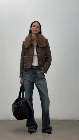 Flip it, twist it, wear it your way. No rules, just style. #MangoWoman   Coat: 17048282 & 17048292 Jacket: 17098638, 17097911 & 17077767 Sweater: 17007827 Jeans: 17037812 & 17027813 Skirt: 17097910