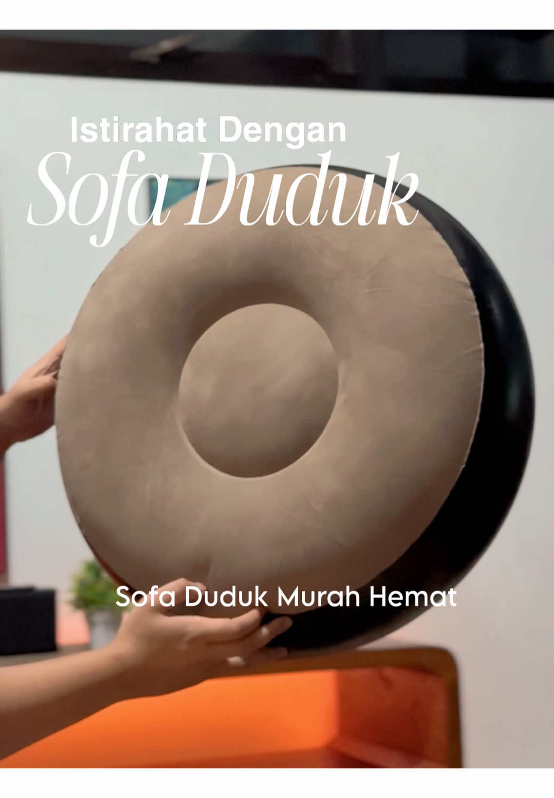 Sofa duduk bisa untuk nyantai dan cuma pompa pake angin aja #sofaangin #sofapompa 