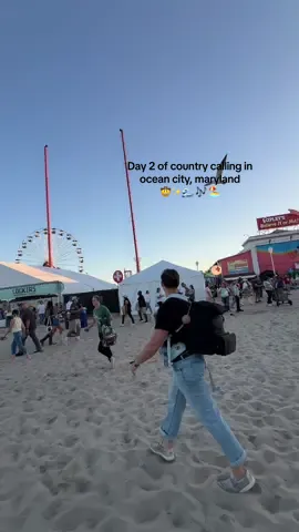 day 2 of country calling in ocean city, maryland with our 3 month old #oceancitymaryland #ocmd #countrycalling #countrycallingmusicfestival #firsttimeparents 