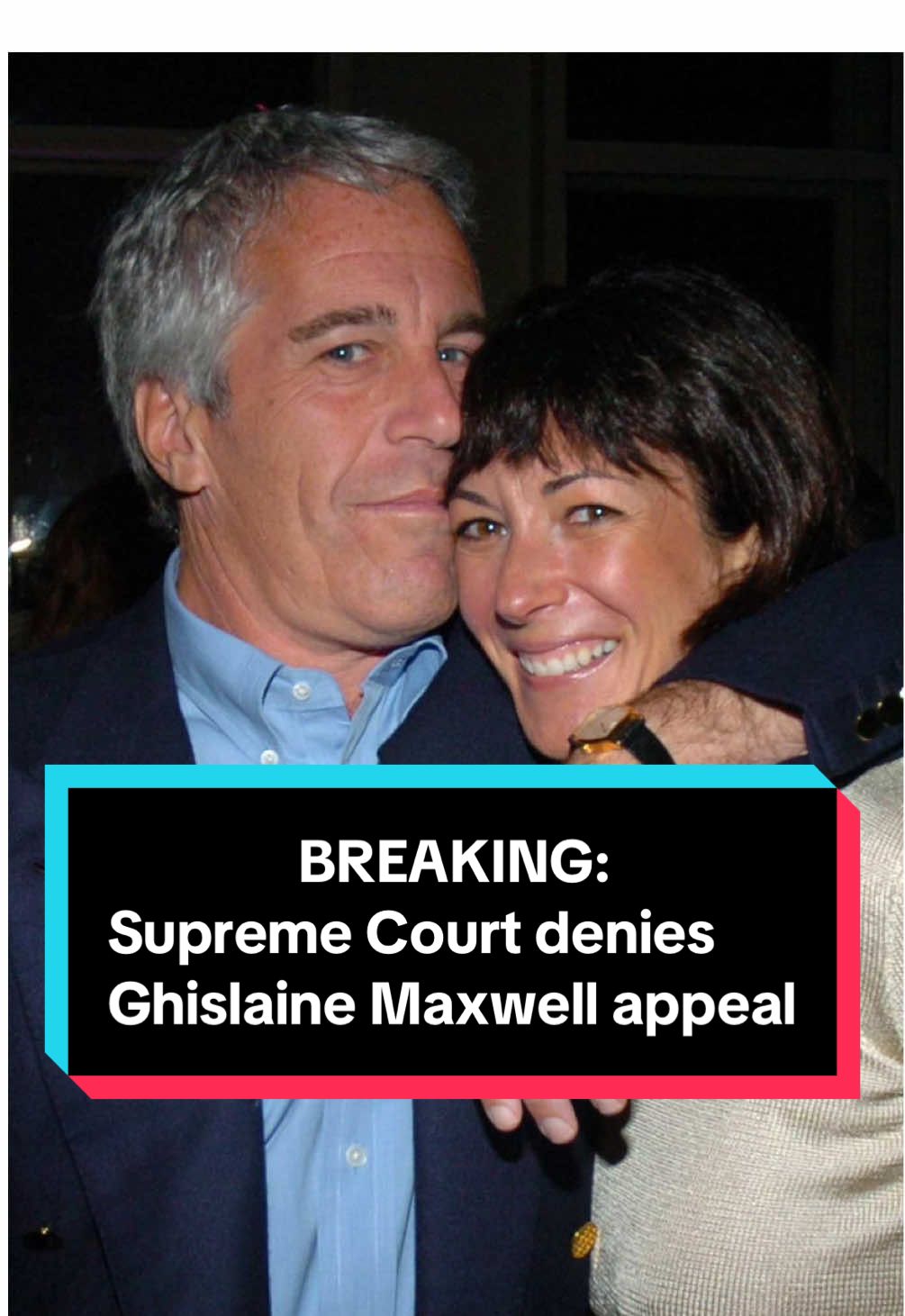 The Supreme Court on Monday rejected Ghislaine Maxwell’s challenge to her criminal conviction for recruiting and grooming teenage girls for sexual abuse by Jeffrey Epstein. Maxwell argued that Jeffrey Epstein’s prior plea deal should have protected her from prosecution. She’s serving a 20-year sentence and had recently sought clemency from the Trump administration. #breakingnews  #news 