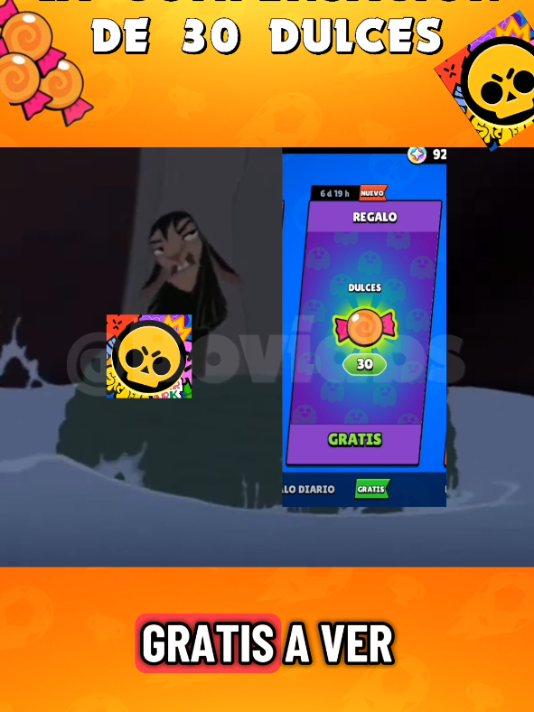 La compensación de 30 Dulces en bodrio stars #brawlstars #supercell #shorts 
