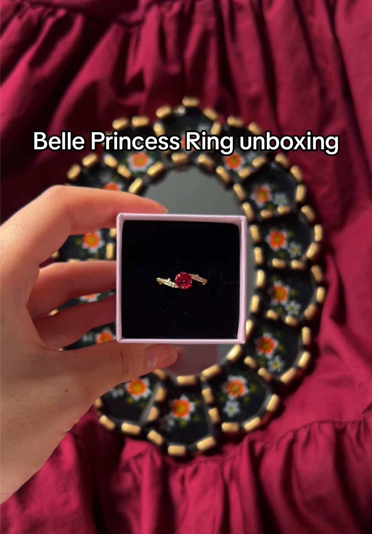 Straight out of a fairytale… meet the Disney's Beauty and the Beast enchanted rose ring ✨🌹#DisneyxPandora #PandoraJewelry
