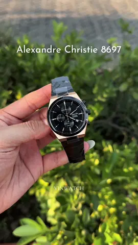 #AC8697 JAM TANGAN KACA SAPPHIRE CHRONOGRAPH 