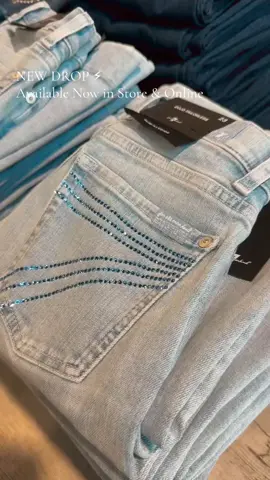 So exciting! NEW DROP ⚡︎ Now available online and in-store! 📍 412569 Cranberry Line, Tillsonburg #7s #7ForAllMankind #DojoJeans #NikkisWesternOutfitters