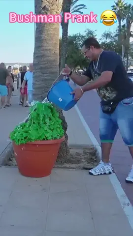 Bust bushman prank reaction 8#fouryou #fyp #tiktok #happy #people #bushman #prank #funny 