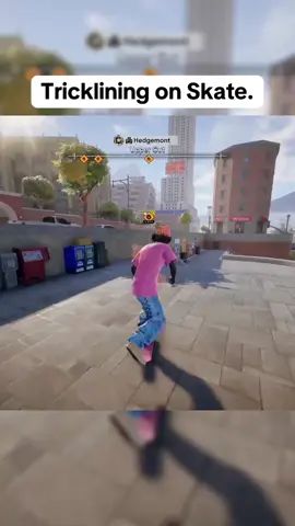 Tricklining on Skate 4.. 👀 #fyp #skate #skate4 #trickline #foryoupage 