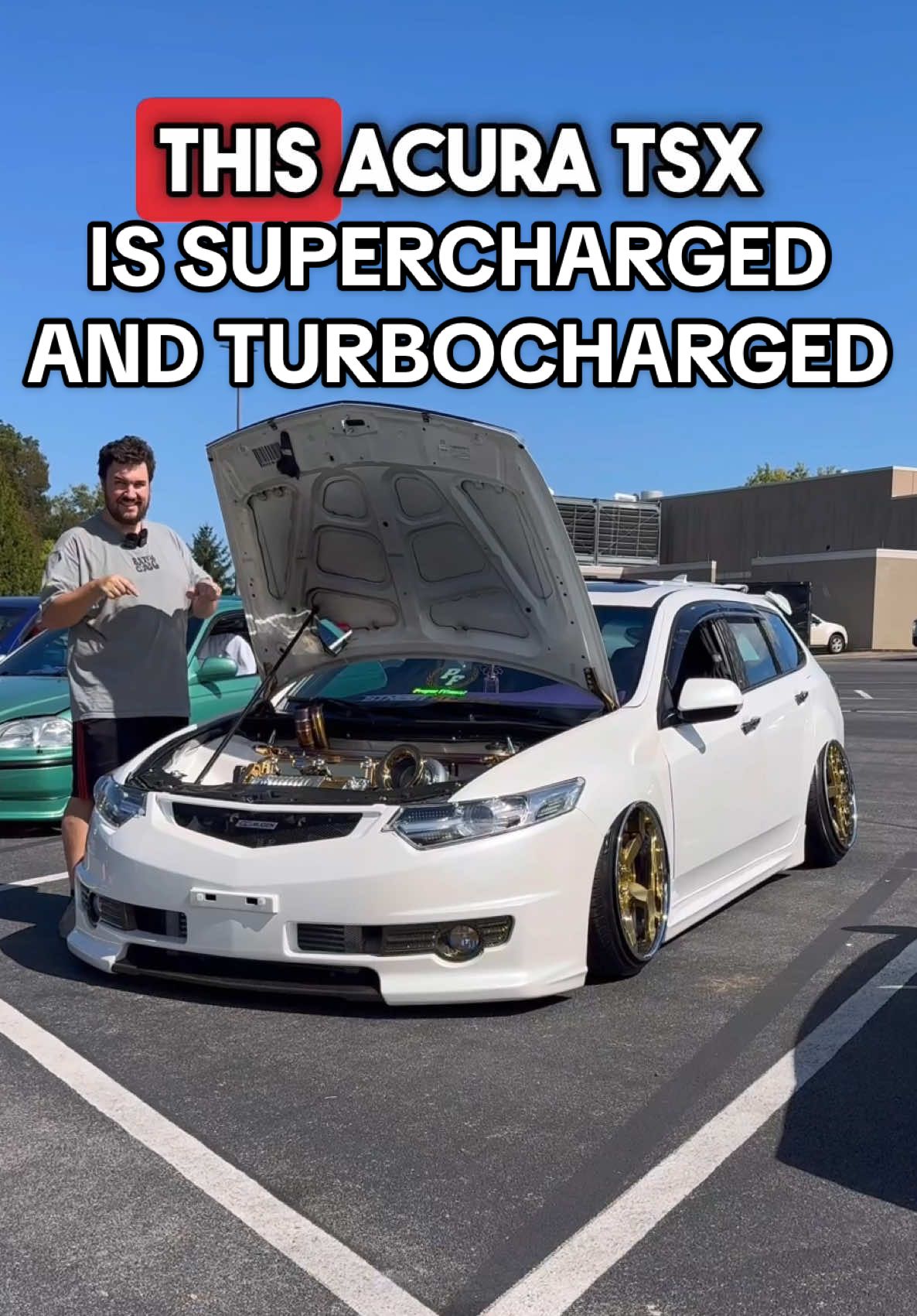 Supercharged, Turbocharged & Slammed Acura TSX Station Wagon!!! #Acura #TSX #TSXWagon #StationWagon #Wagon #Stance #Slammed #Slammedenuff #Bagged #FYP #Turbocharged #Turbo #Supercharger #Supercharged #Car #Cars #CarTok #TikTokAutoCampaign 