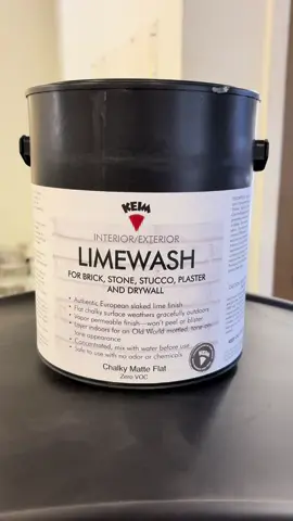 Trending European Limewash! Limewash can be applied in multiple ways including a solid finish, distressed finish, and a white wash finish!  #limewash #painting #paint #sherwinwilliams #limewashpaint 